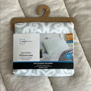 Mainstays Soft Brushed Microfiber Pillowcase - Green
